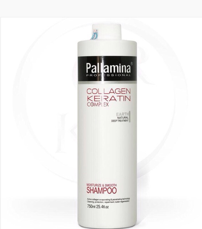Dầu gội siêu mượt Pallamina 750ml cho tóc khô hư tổn.