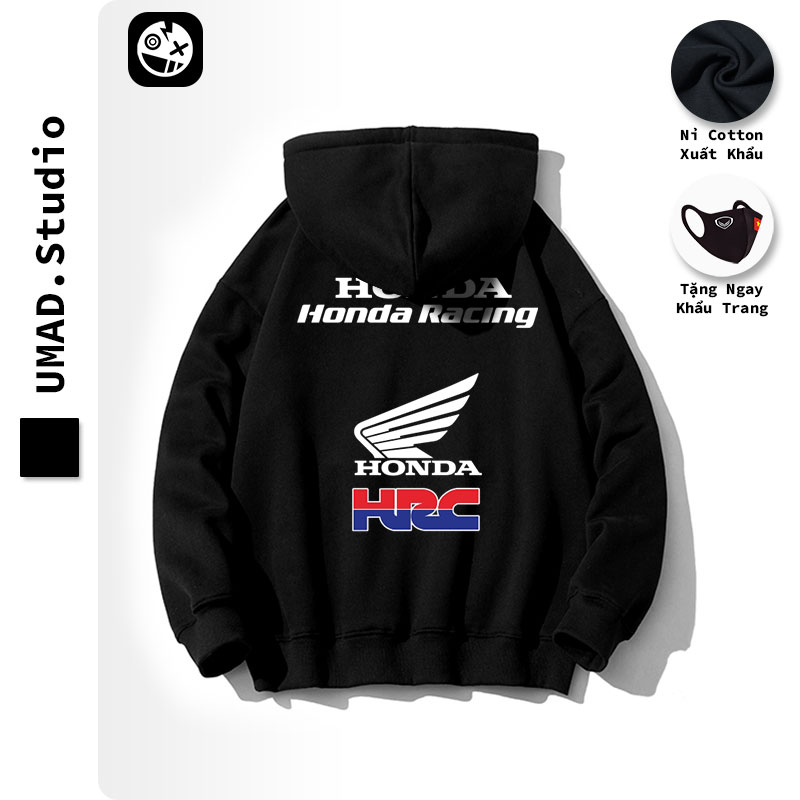 Áo khoác nỉ umad honda hrc shoei v.3 form rộng unisex nam nữ có big size
