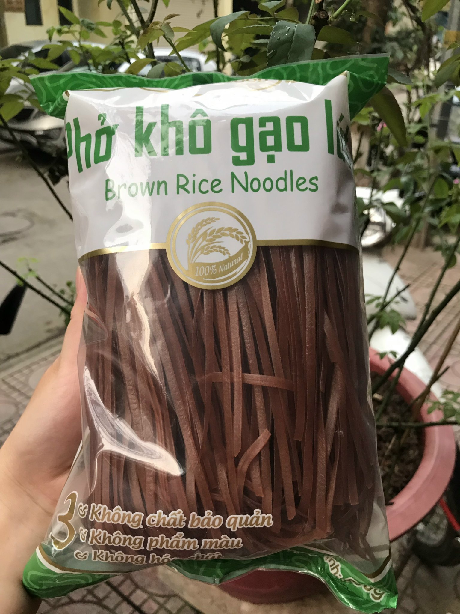Phở gạo lứt đỏ khô ankhang food gói 500gram
