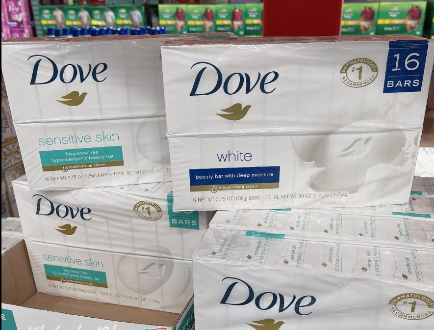 Xà phòng cục Dove Mỹ White Beauty 106g