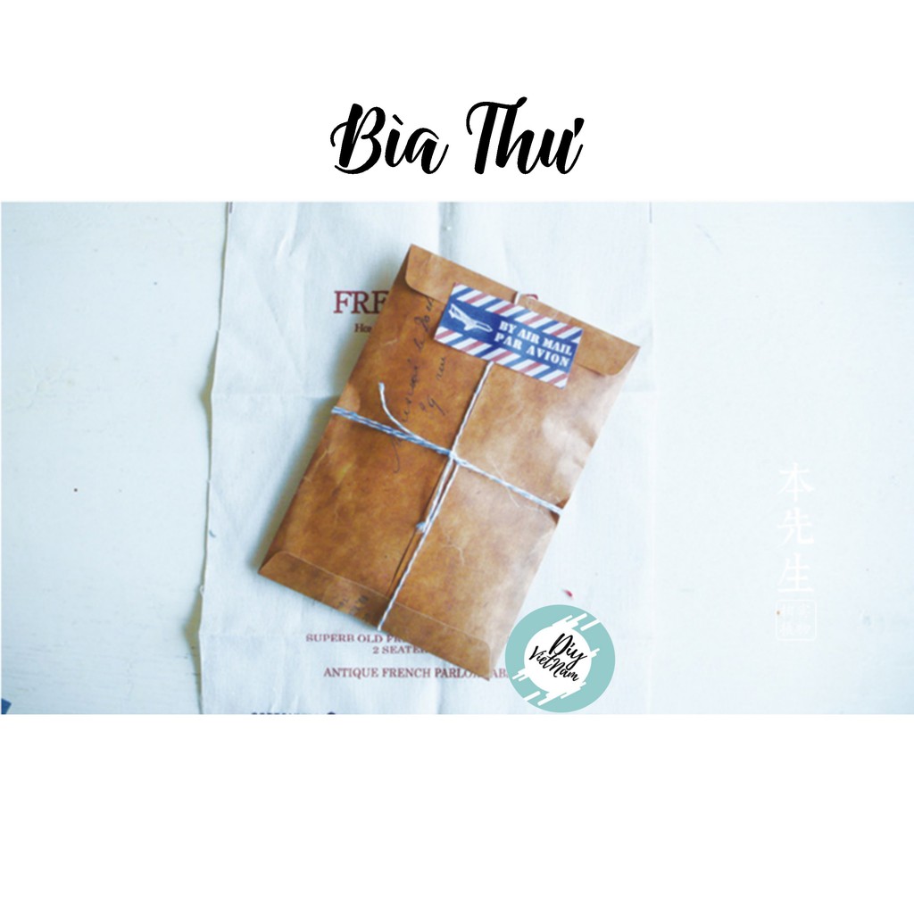 Set 5 bìa thư kraft