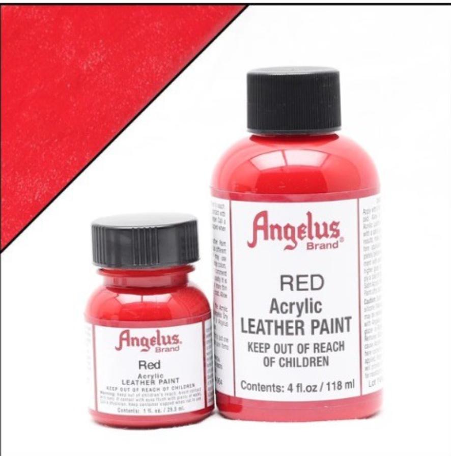 Màu Angelus Acrylic Leather Paint (Đỏ) - Màu sơn vẽ cho da, vải - màu custom giầy, túi chuyên dụng