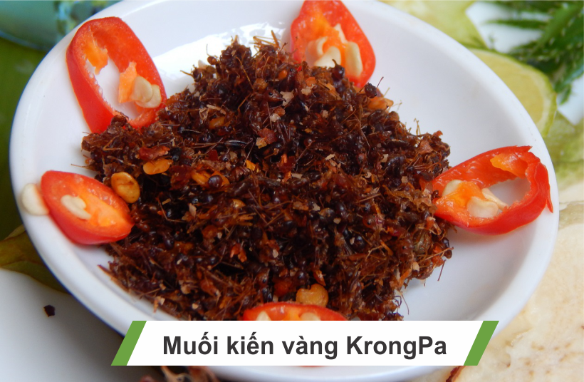 Gia Vị Muối Kiến Vàng KrongPa (hủ 80g)