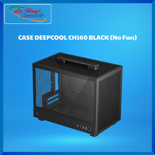 Vỏ Máy Tính - Case DEEPCOOL CH160 BLACK (No Fan) - Hàng Chính Hãng