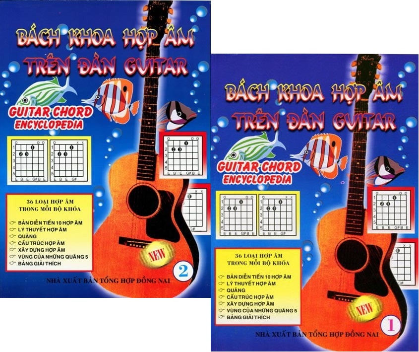 [HCM]Combo Sách Bách Khoa Hợp Âm Trên Đàn Guitar (Bộ 2 Tập)