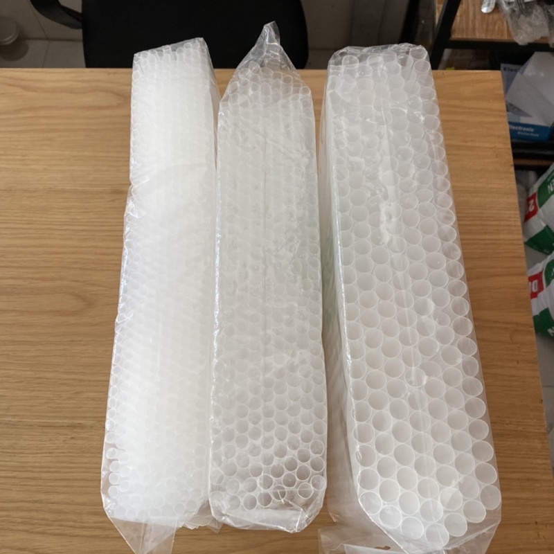 Ống hút trắng trong phi 6, 8, 12 bịch 500g