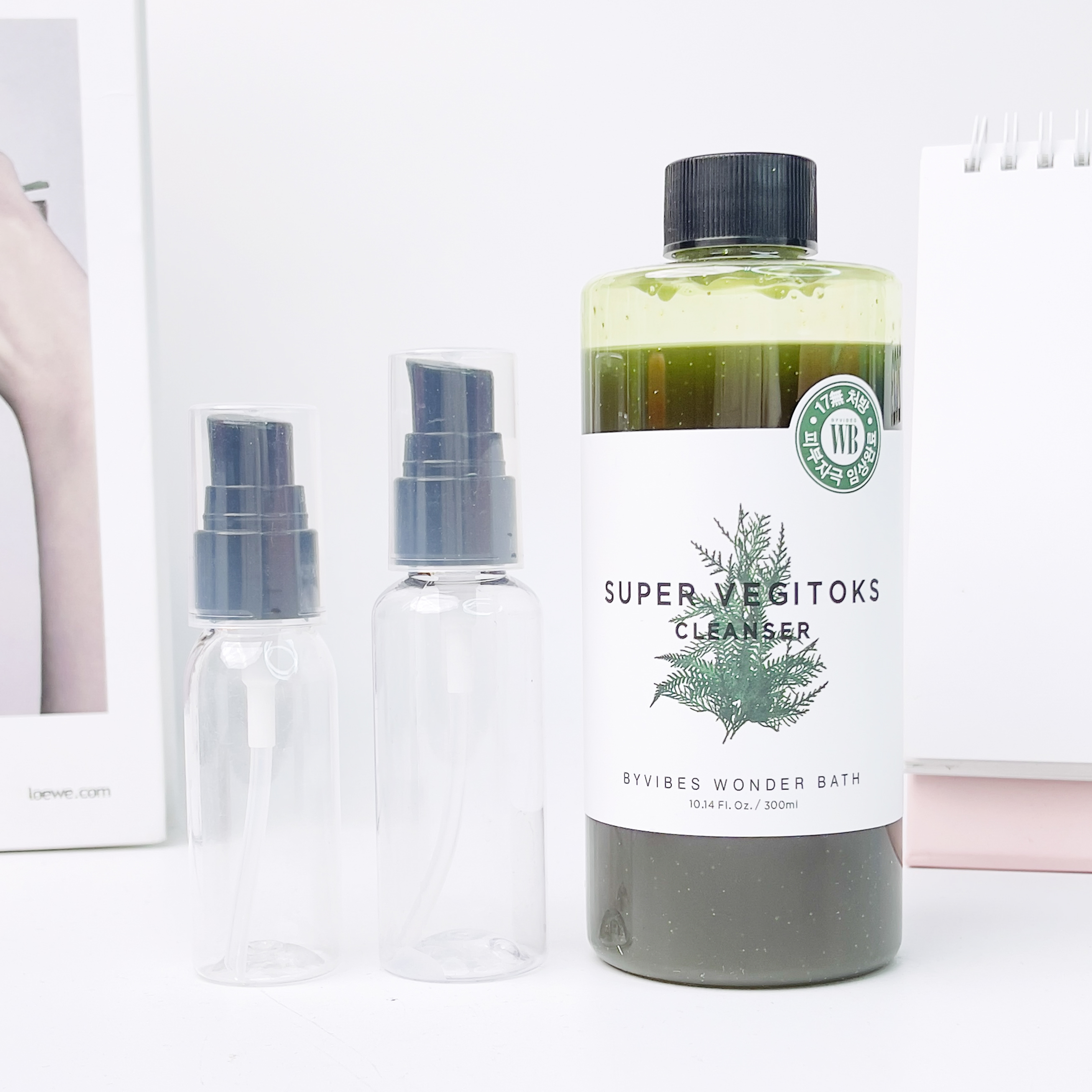 Sữa rửa mặt rau củ XANH Super Vegitoks Cleanser thải độc 300ml Duduhouse
