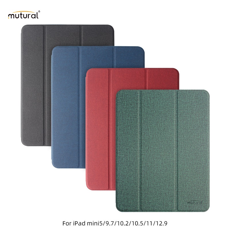 Bao da Mutural cho iPad Pro 12.9 inch 2018/2020/iPad Pro 11.0 inch 2018/2020/iPad Air 4/10.9 inch/iPad Pro 10.5 inch/Air 3/iPad 10.2 inch 2019/2020/Gen 7/8/iPad 9.7 inch 2017/2018/iPad Air 2/Air/iPad 5/6/iPad Mini 4/5 có khay đựng bút - An Nhiên Store
