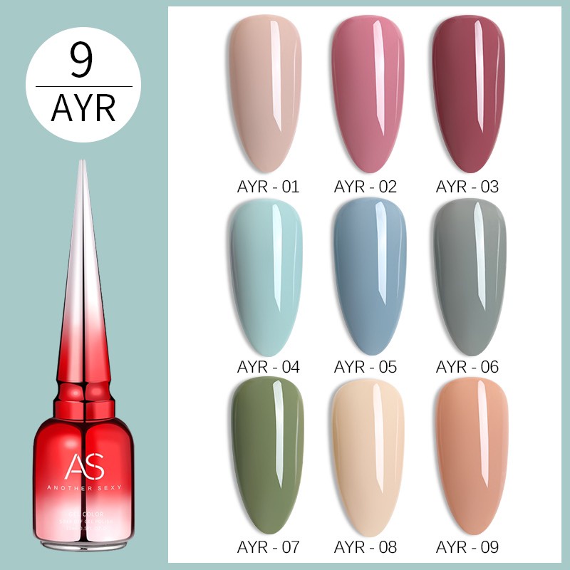Sơn Gel AS mẫu mới chai đỏ mã AYR chai 15ml chính hãng