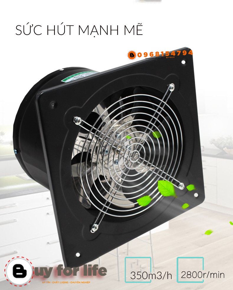 Quạt hút gió , quạt thông gió FD-200 ( công xuất 80W ) đường kính ống hút 20cm