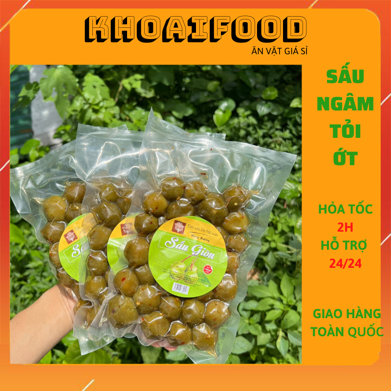 Sấu giòn bao tử ngâm muối ớt ớt siêu ngon cay nhẹ vừa tới vỏ giòn