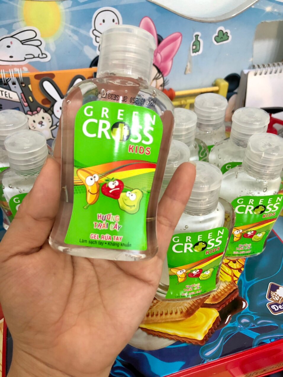 [HCM]Gel rửa tay khô Green Cross Kids hương trái cây 100ml(sẵn)