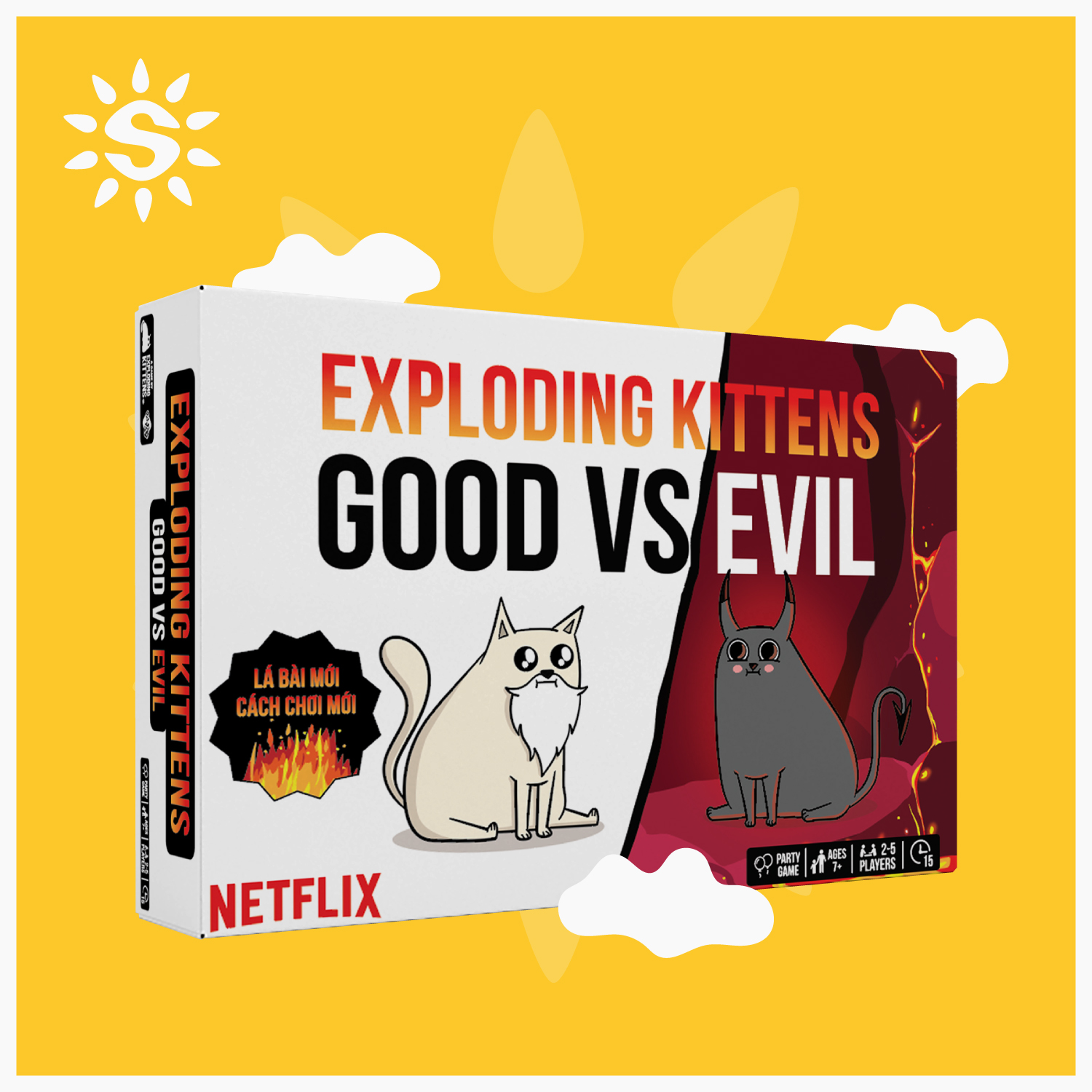Mèo Nổ Exploding Kittens Good vs Evil Việt Hoá 65 thẻ bài cùng hướng dẫn