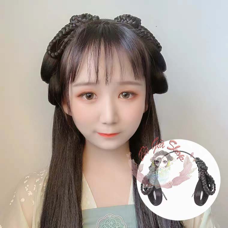 Set cài búi giả tóc giả cổ trang tiện lợi