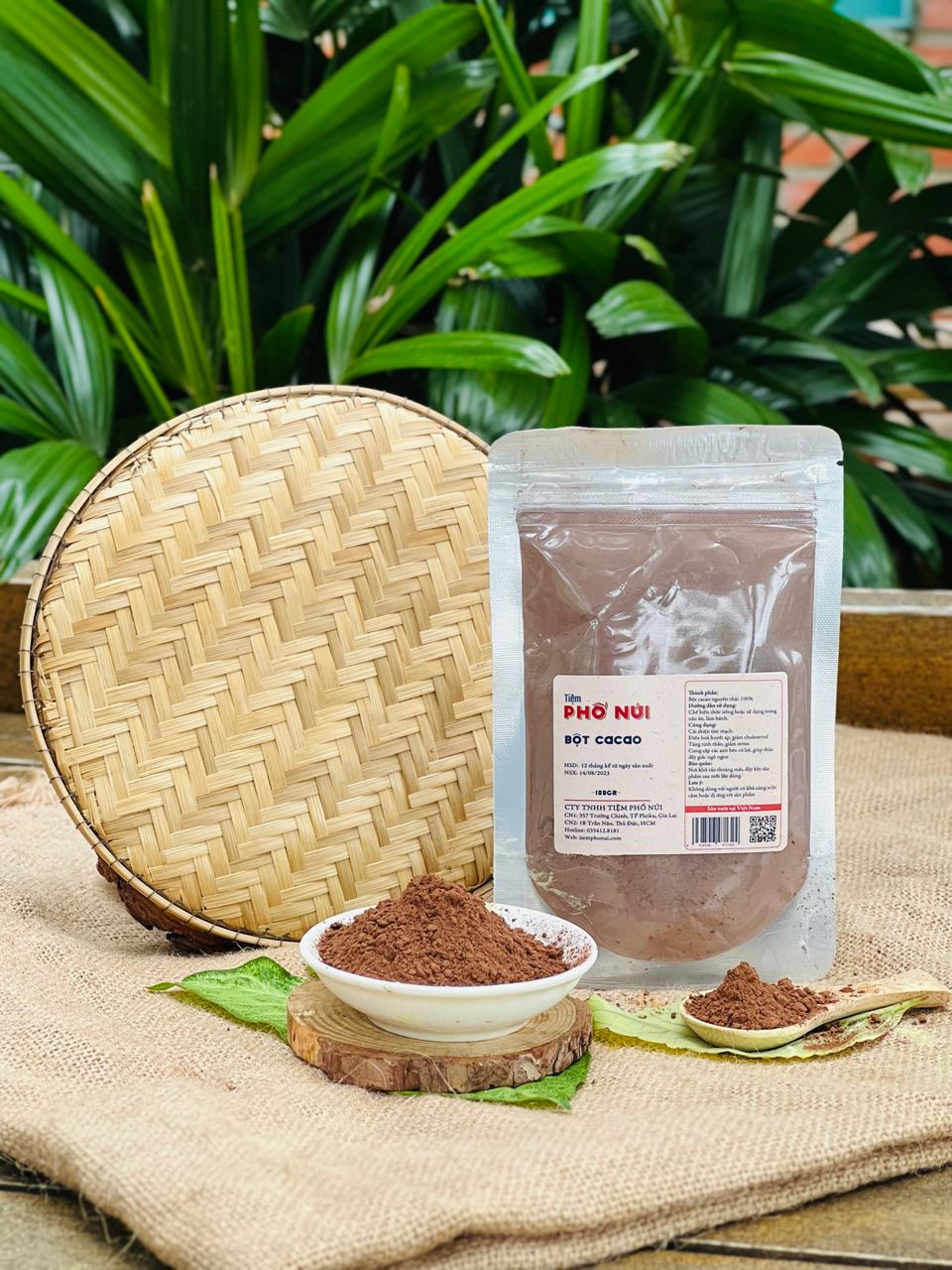 Bột cacao tây nguyên 100gram - tiệm phố núi