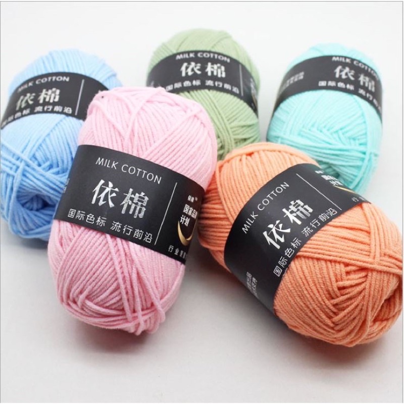 Len milk cotton 50gr bảng 1