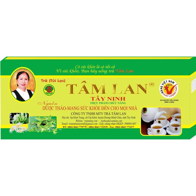 Trà tâm lan - tam lan tây ninh hộp 30 gói