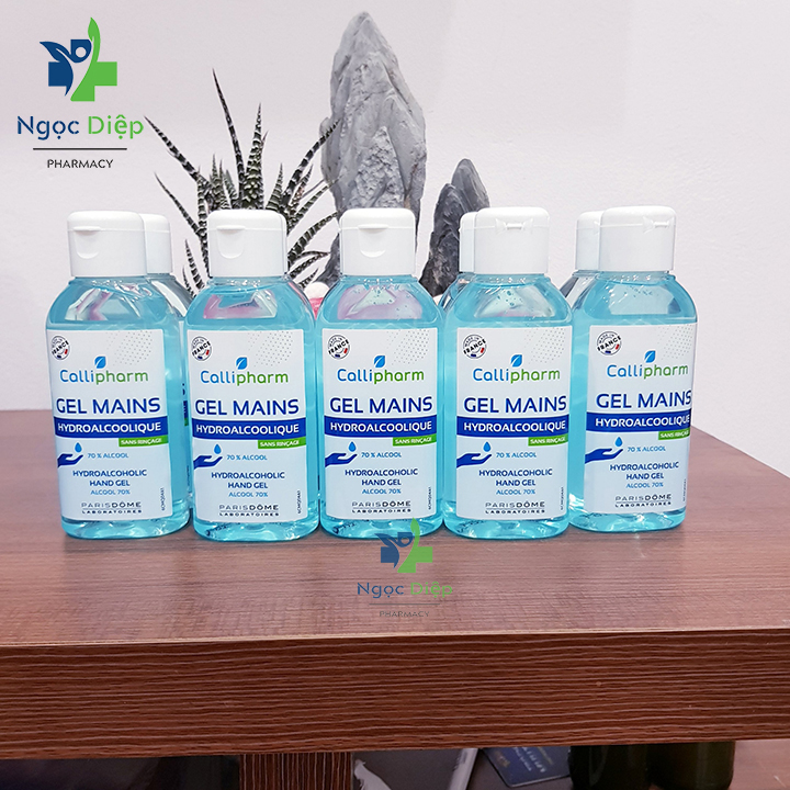 Gel rửa tay khô sát khuẩn Callipharm Gel Mains 100ml Date 2023