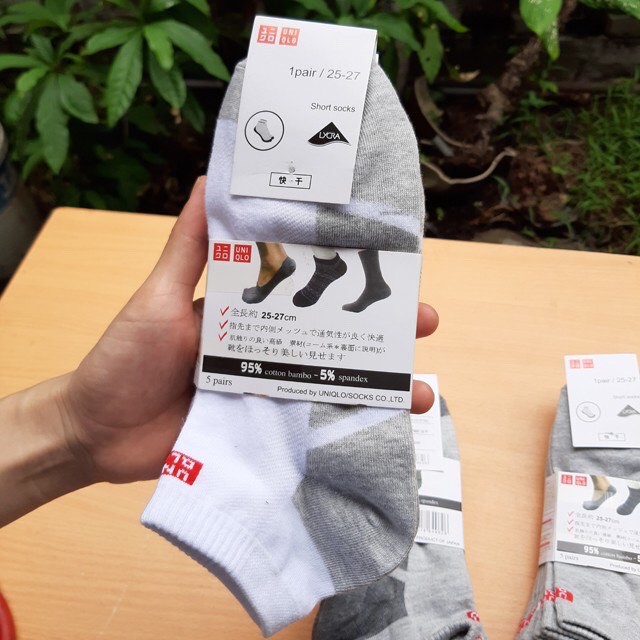 Combo 5 đôi tất ngắn cổ manuin, vớ nam chống hôi chân kháng khuẩn