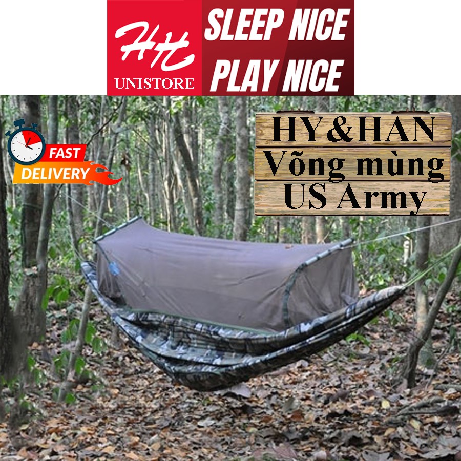 Võng mùng xếp gọn chống muỗi siêu gọn nhẹ dùng cho đi phượt Hy&Han Unistore