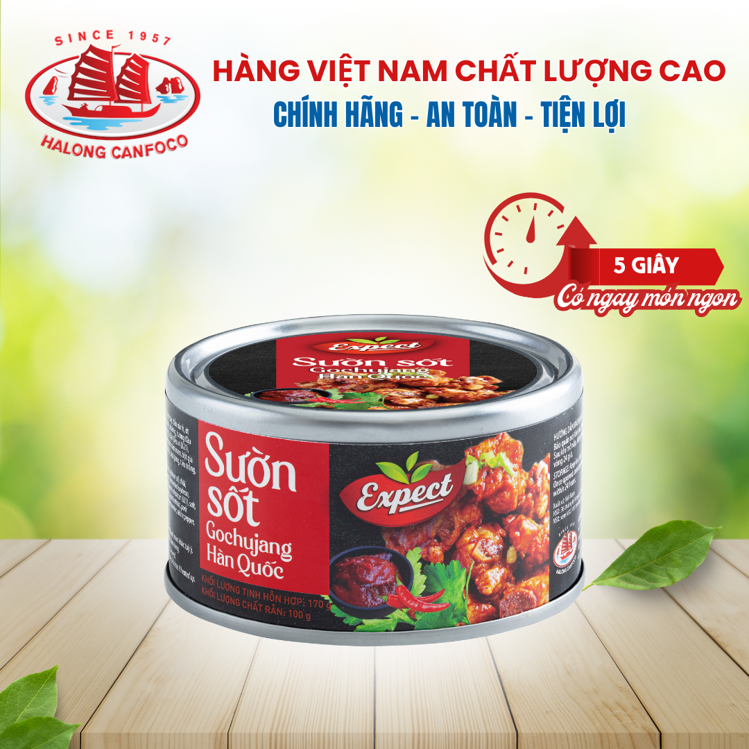 Sườn sốt gochujang hàn quốc expect 170g - đồ hộp hạ long