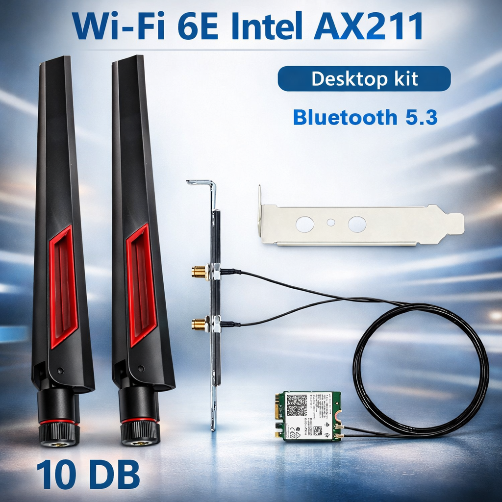 Card wifi Intel AX211 CNVio2 (Yêu cầu CPU Intel thế hệ 10 trở lên) - kiểm tra laptop, main PC có hỗ trợ trước khi mua