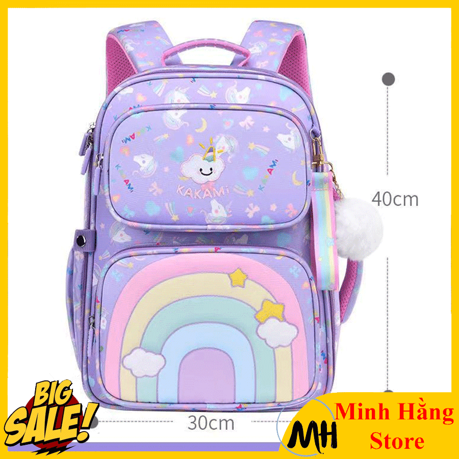 [MẪU THIẾT KẾ MỚI- HOT 2022] Balo học sinh hình công chúa xinh xắn phù hợp cho bé gái lớp 3- lớp 9, cặp sách trẻ em tiểu học, trung học cấp 1, 2