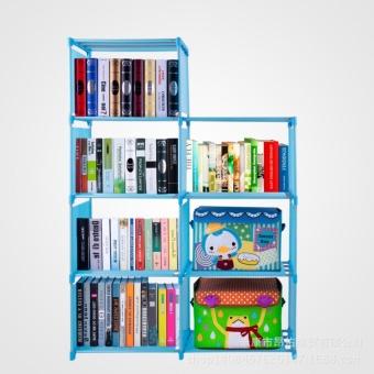 Kệ sách 4 tầng 7 ngăn (Xanh) LOẠI MỚI