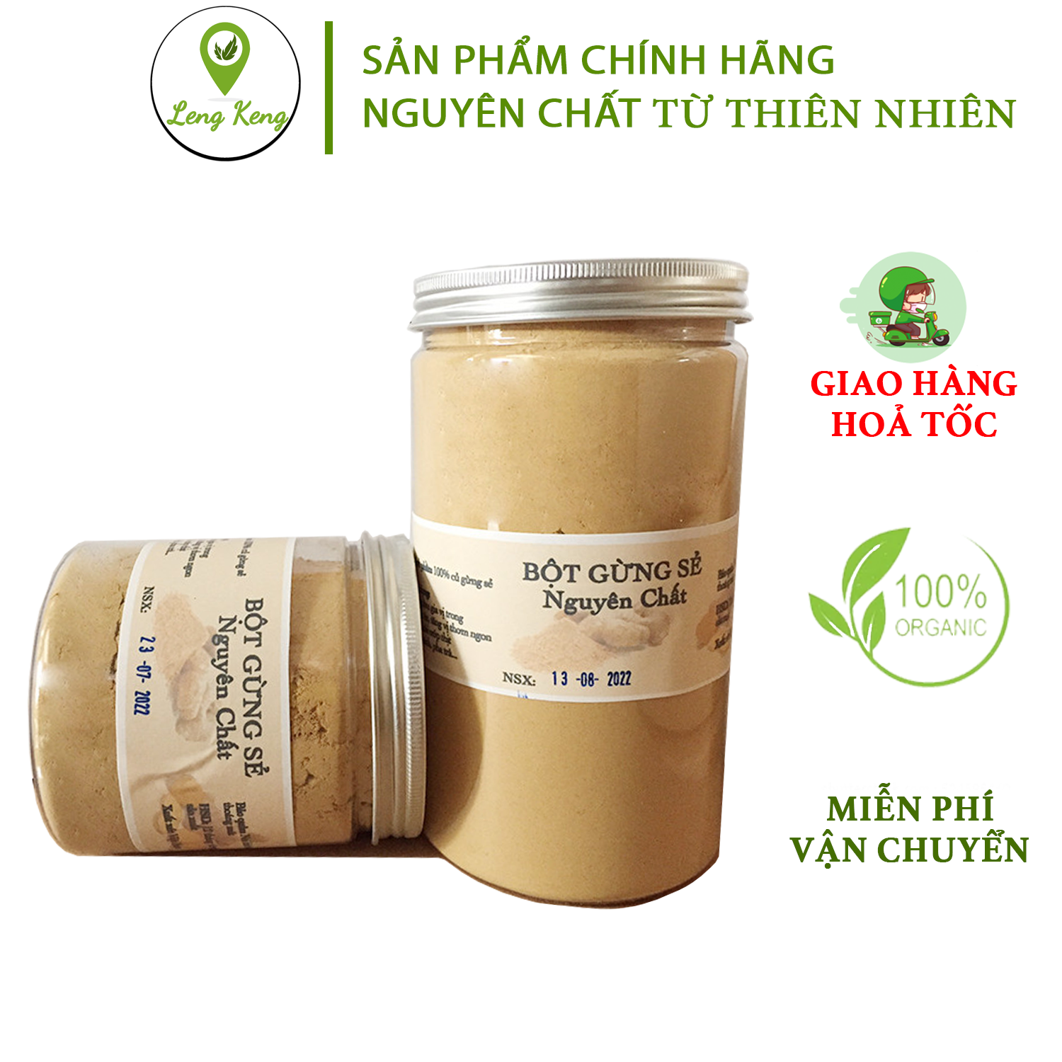 Bột gừng sẻ cay nguyên chất - nói không với gừng lai - bột gừng sấy lạnh