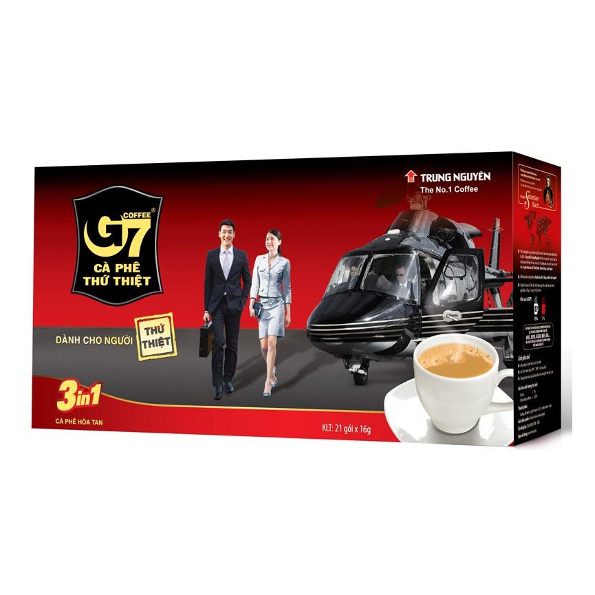 Cà phê hòa tan 3in1 g7 hộp 336g