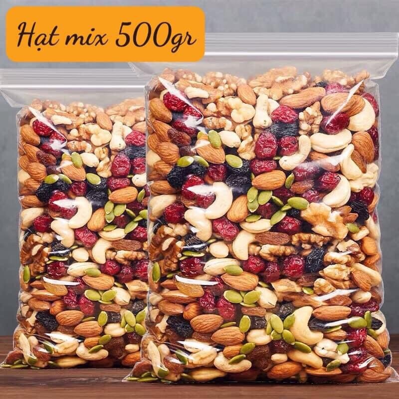 Các loại hạt ăn vặt hạt điều hạt dẻ cười hạt hạnh nhân hạt ngũ cốc mix