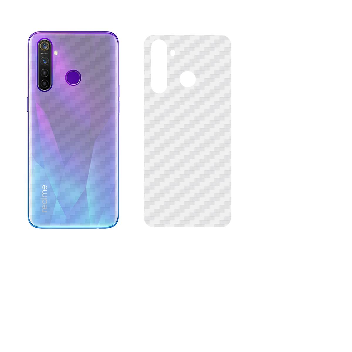 Bộ 3 tấm dán lưng mặt sau vân carbon 3D chống xước cho điện thoại Realme 5, Realme 5s, Realme 5 Pro