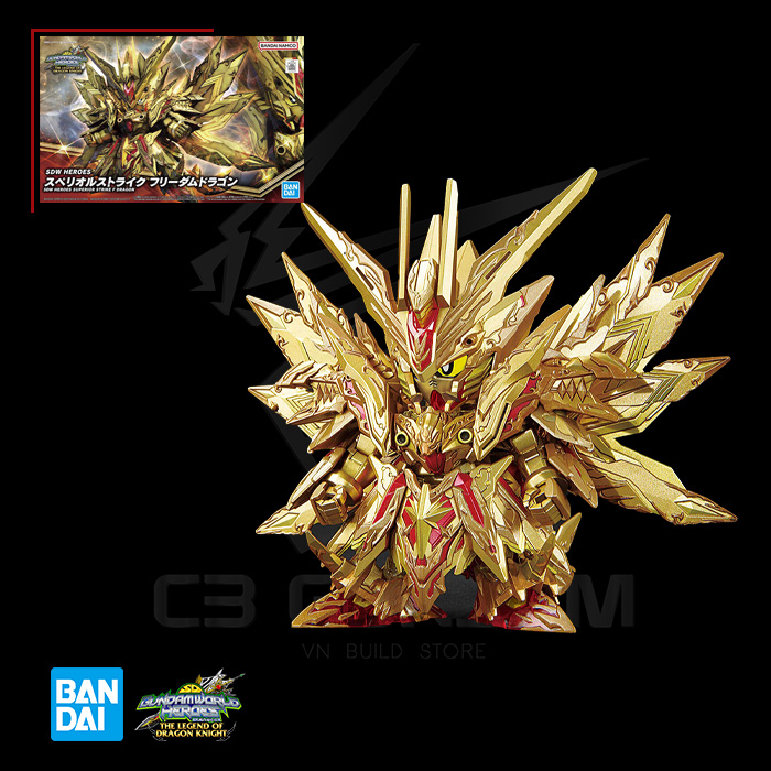 MÔ HÌNH SD WORLD HEROES 30 SUPERIOR STRIKE FREEDOM DRAGON SDWH ĐỒ CHƠI LẮP RÁP GUNPLA NHẬT BẢN