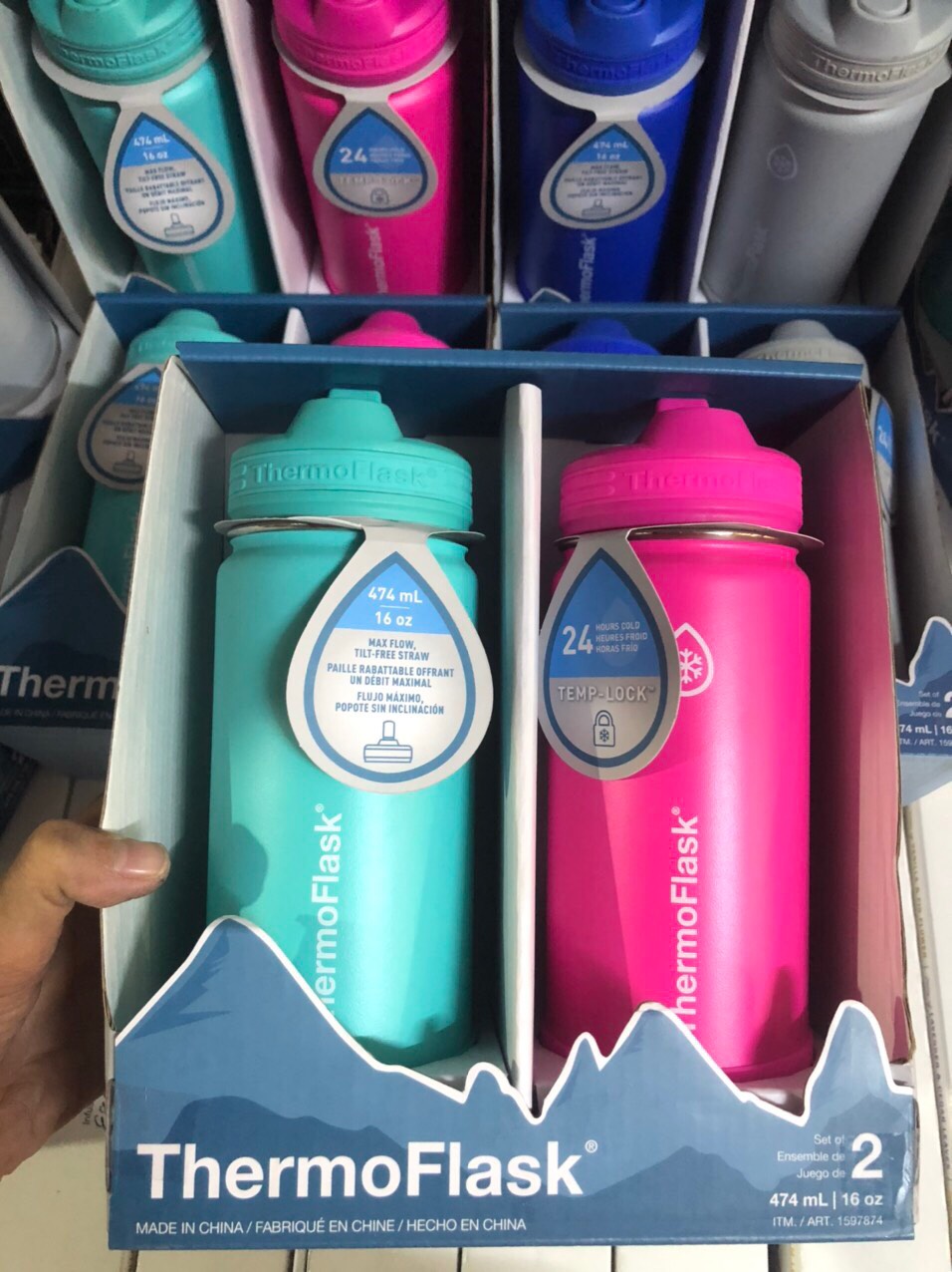 Bình giữ nhiệt thermoflask kids 474ml - hàng mỹ
