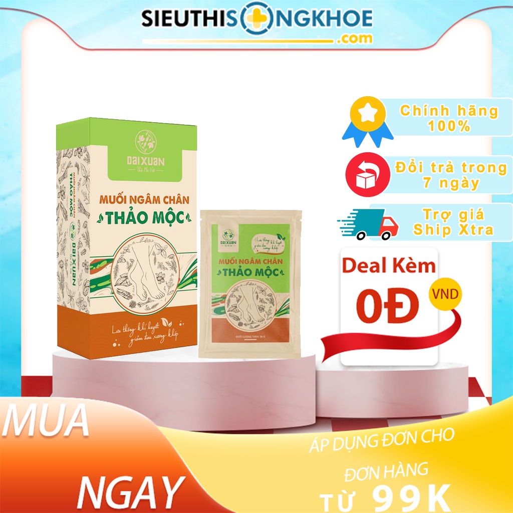 Muối ngâm chân thảo mộc đại xuân || lưu thông khí huyết, thư giản thần kinh, giảm đau xương khớp