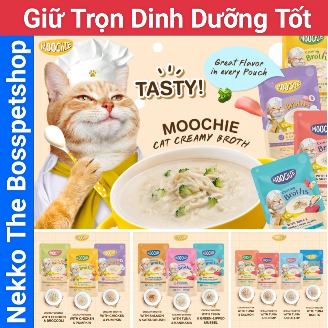 Pate Moochie Creamy Broths soup dinh dưỡng hầm đặc biệt Nội Địa Thái Lan