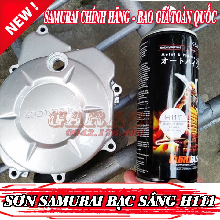 Date mới - sơn samurai màu bạc sáng h111 - g80