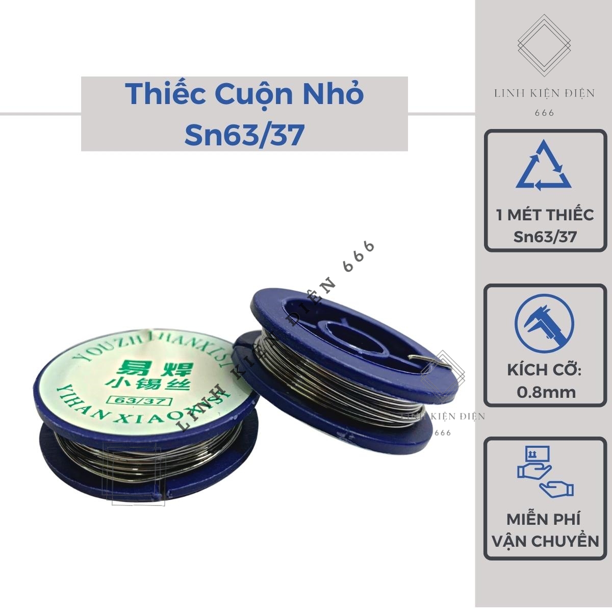 Thiếc hàn rẻ sn63/37 cuộn thiếc hàn nhựa thông chì hàn cao cấp