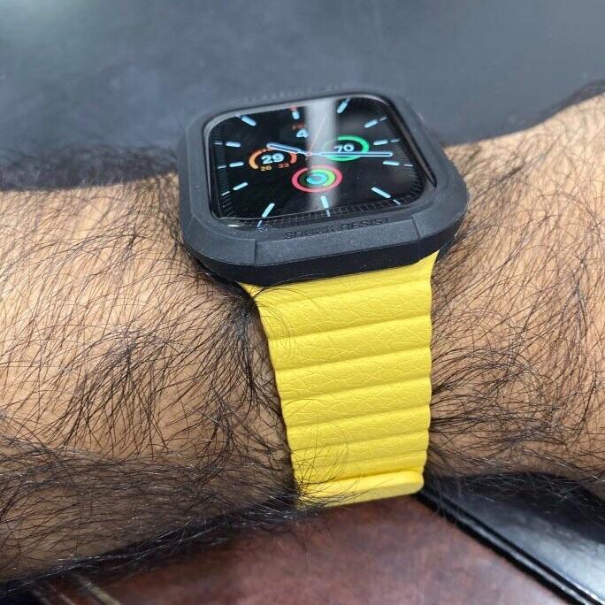 Dây Leather Loop Đồng Hồ Apple Watch Meyer Lemon
