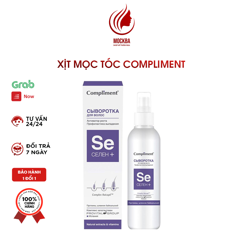 Xịt mọc tóc compliment se selen+ 40ml tinh chất serum hàng nga giúp giảm rụng tóc và nhanh dài tóc shopmyphamnga_mockba