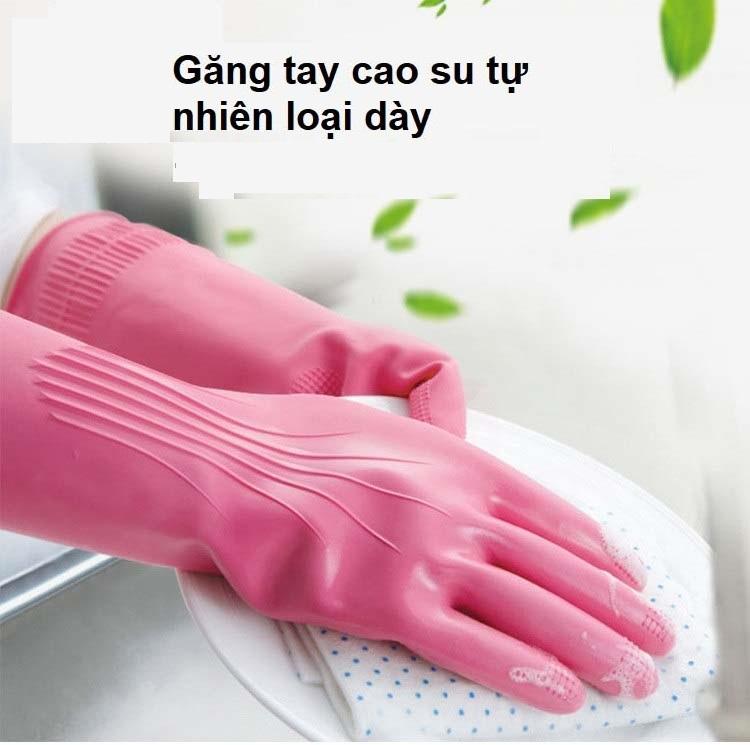 Găng tay rửa chén cao su tự nhiên loại dày Lock&Lock