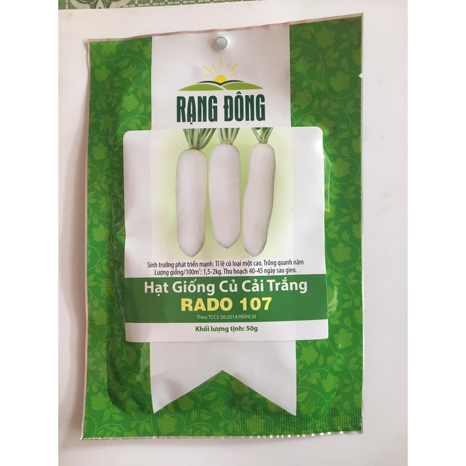Hạt Giống Củ Cải Trắng 50 Gram