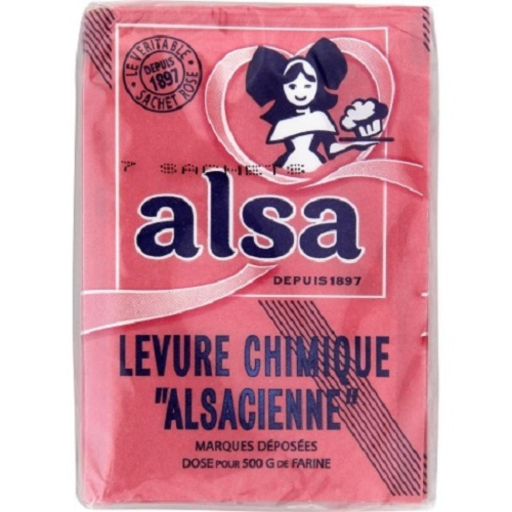 Bột nở ALSA 11gr, Bột nở Pháp, Bột nở làm bánh, Bột nở làm bánh quy, Bột nở làm giò, giúp bánh nổi , mềm và xốp hơn