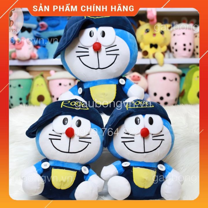 Gấu Bông Doraemon 💙 FREESHIP 💙 Thú Bông Doraemon Đội Mũ Lệch Đáng Yêu Ngộ Nghĩnh