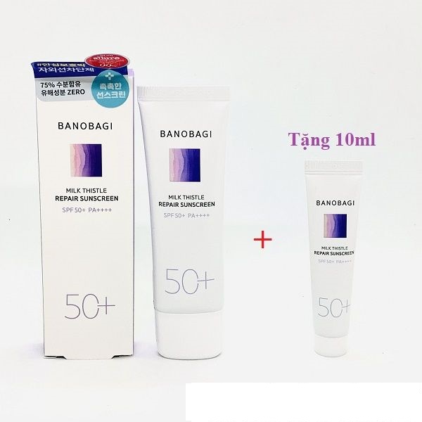 [ Tặng kèm 1 tuýp 15ml ] Kem Chống Nắng Banobagi Milk Thistle Repair Sunscreen