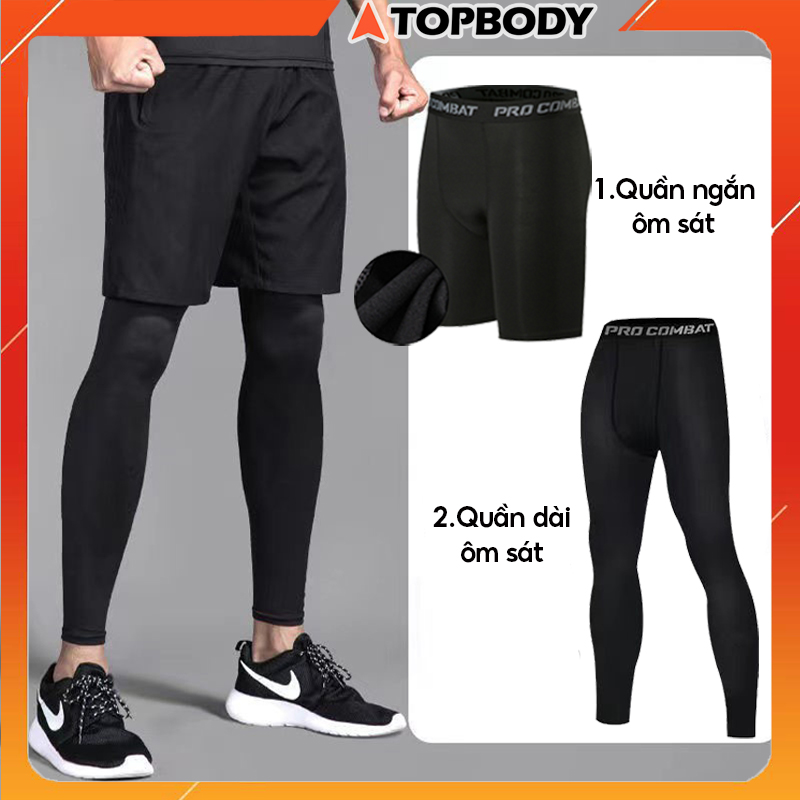 Quần Giữ Nhiệt Nam, Quần Combat Pro Cao Cấp TOPBODY