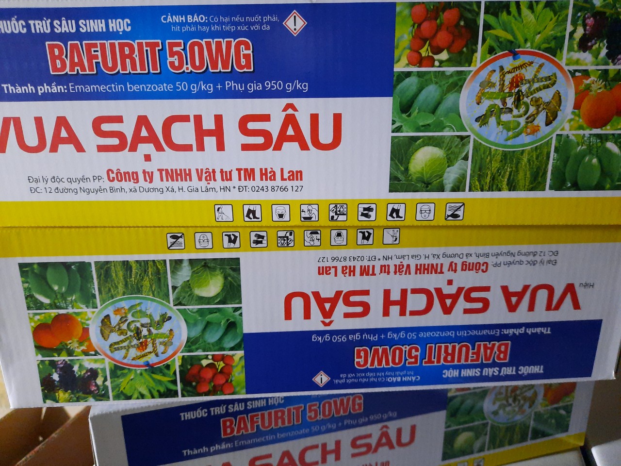 thuốc trừ sâu sinh học bafurit 50wg gói 10g