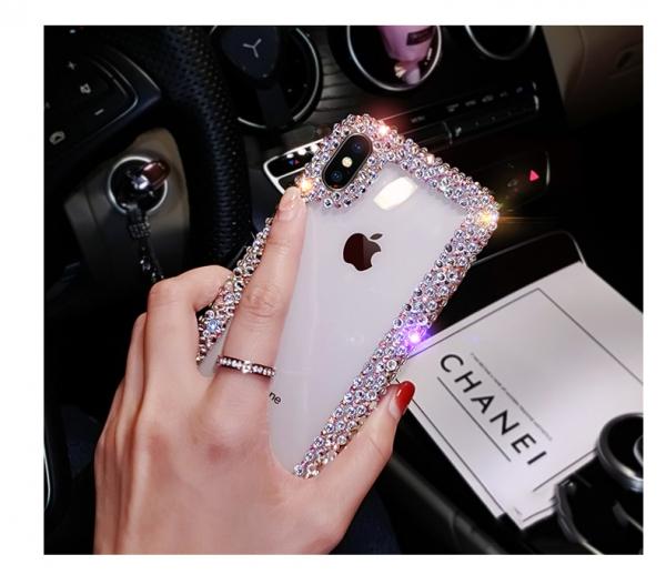 Ốp điện thoại iphone ốp silicone viền đính đá lấp lánh cho iphone
