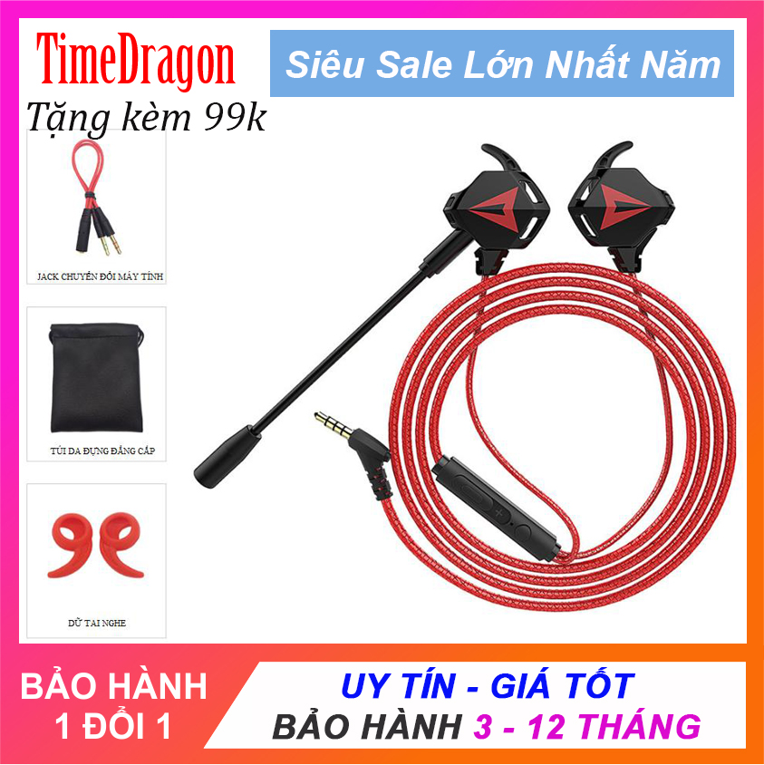 Tai nghe gaming có mic G901 dùng được cho điện thoại và máy tính, tai nghe có chơi game, tai nghe chơi liên quân, pubg
