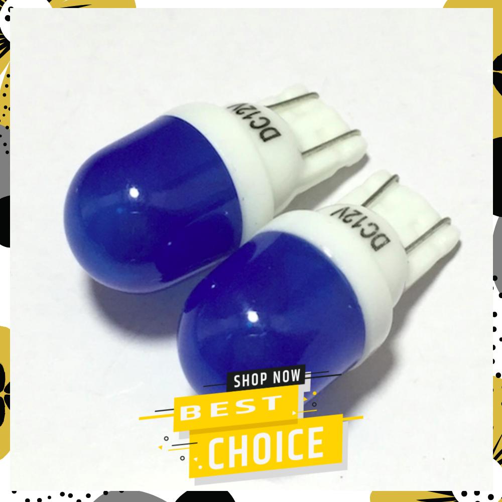 [HCM]Bộ led demi xi nhan bi kẹo đuôi sứ màu xanh dương gắn xe máy 003000020